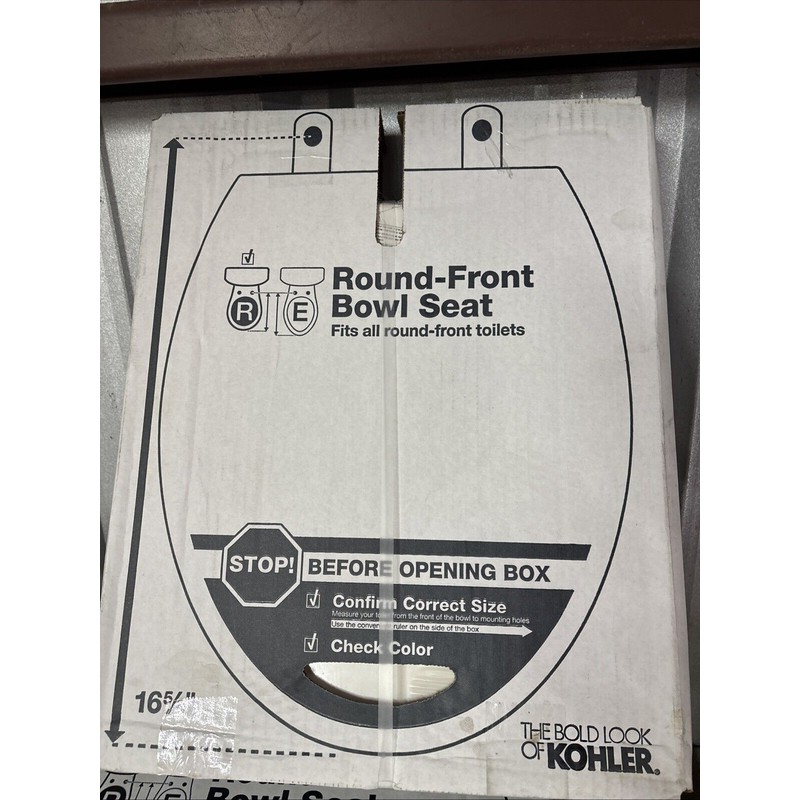 Kohler Koehler Round Front Bowl Seat 16-5/8". # 1316056. Fits