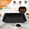 Spmarkt Ceramic-Coated Non-Stick Baking Pan with Carry Lid, 15inchx10inch Rectangular