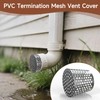 BJADE'S PVC Pipe Termination Cap,Stainless Steel Mesh Screen Vent Cover