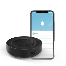 UanTii Tuya Smart Siren Alarm 100dB Loud Speaker WiFi Siren Speaker with Strobe Light Alert for Home Security System Works with Smart Life App (Black)