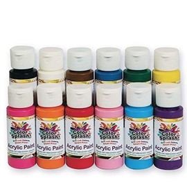 2-oz. Color Splash! Acrylic Paint Assortment (Set of 12)