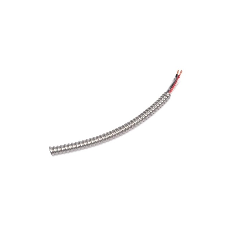 Wirenco 1/3 Metal Clad (MC) Cable with Ground, Aluminum Armored,