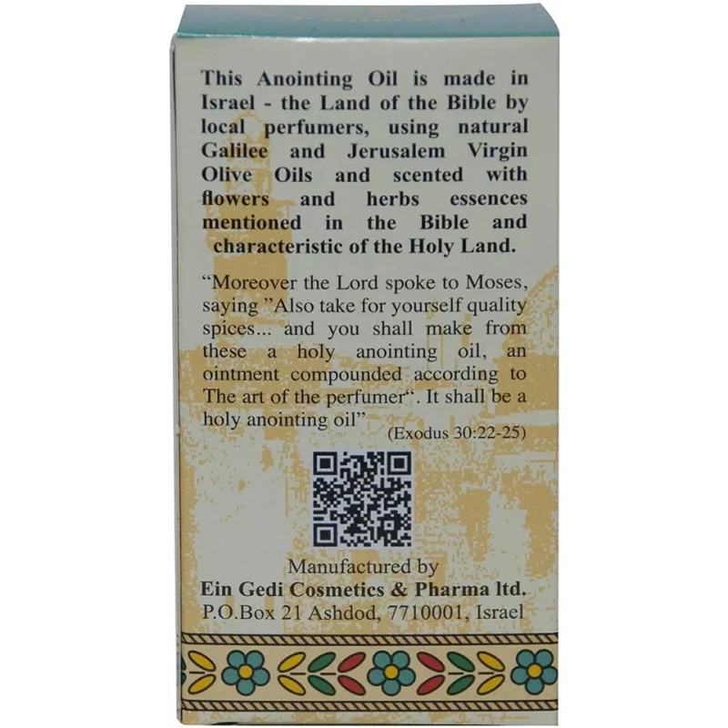 Anointing Oil 12Ml. - Blessing from Jerusalem (Frankincense and Myrrh)