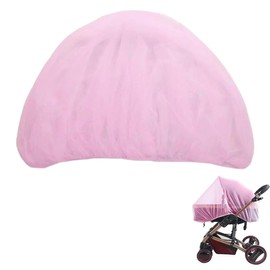 UEIOAVL Mosquito Nets for Pushchairs & Prams, 1 Stück Moskitonetz für Kinderwagen Insektenschutz für Kinderwagen Moskitonetz für Kinder im Auto 150 cm universell reißfest für den Außenbereich (Rosa)