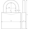 ABUS Combination Lock 145/20 Yellow - Suitcase Lock, Locker Lock
