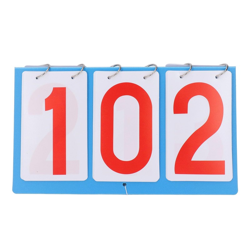 Scoreboard Flipper, Portable 3-Digit Flip Scoreboard Tabletop Score Keeper for