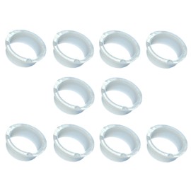 ck-türbeschläge Drückerführungsringe aus Kunststoff in Weiß | für Türdrücker und Türgriffe | Made in Italy | 10 Stück (Ø 16 mm - 10 Stück)
