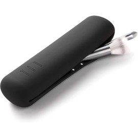 Triko Soporte para Brochas de Maquillaje Magnético, Estuche para Brochas para Viaje, Porta brochas de Maquillaje, Funda para Brochas de Maquillaje Silicona, Organizador de Maquillaje (Negro, Grande)