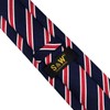S&W SHLAX&WING Men's Striped Long Necktie, Blue, Red, Striped, Business,