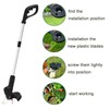 Poweka Lawnmower Plastic Cutting Blade for Compatible with Gtech ST01