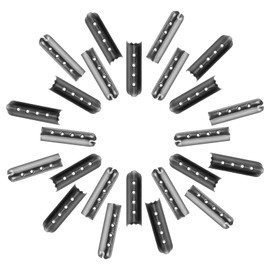 HJZHII 24pcs Aglets for Shoelaces, Shoelace Tips Shoe Lace Ends Tips Metal Paracord End Caps Aglet Replacement Tips for DIY Repair Sneaker Shoelaces Hoodies Pants String