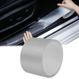 Car Door Sill Protector 7 cm x 10 m Car Door Sill Strips Carbon Fibre Sticker Car Protective Film Universal Car Door Sill Protector Car Door Sill Protector for Car Door Edge Protection