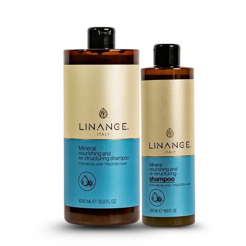LINANGE Mineral Nourishing & Restructuring Shampoo, 1000ml / 33.8 oz.