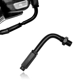 Wevdn 90 Degree Throttle Cable Adjuster, Aluminum Alloy 90° Bendy Clutch Cable Adjuster Throttle Regulator, Universal Accelerator Adjuster Bendy Cable Guide Motorcycle Dirt Bike (Black)