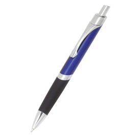 Online ballpoint pen Sporty, noble biro, replaceable refill, black writing color, colour blue, 31666/3D