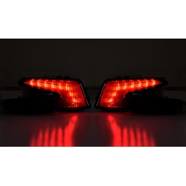 LED Rear Tail Lights for Can Am X3, KATIMOTO Brake Stop Taillights Rear Lamps Tail Lamps for Can-Am Maverick X3 XDS XRS Max Turbo R 2017-2024 Accessories, Replace #710004744 (Smoked Black, 2PCS)