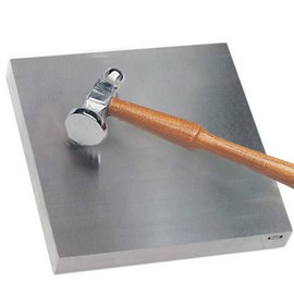 Steel Block 6" x6" x 3/4" Jewelers Bench Block Dapping Flattening Work Forming Anvil