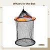Varku Foldable Fishing Net Basket, Mesh Fish Keeper with Floating