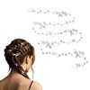 Axvxby Bridal Hair Band, Bridal Hair Accessories, Silver Crystal Headband,