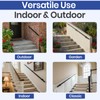 4FT Aluminum Handrail Kit for Indoor/Outdoor Stairs – (2–18 FT