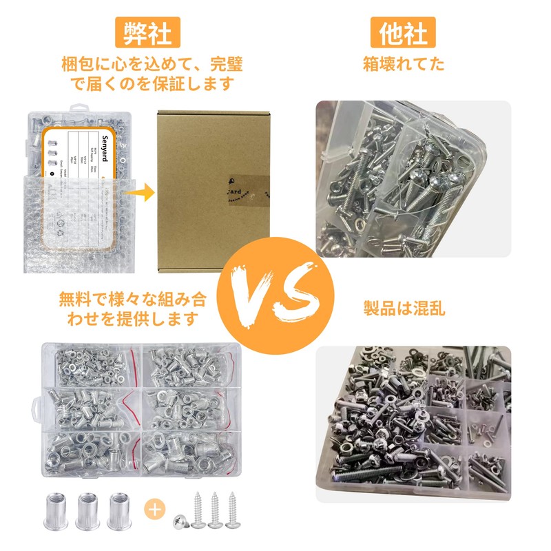 235pcs Rivet Nuts M10 M8 M6 M5 M4 M3 Aluminum