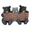Forest Pals Welcome Sign Black Bears & Racoon