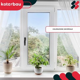 KOTARBAU Set di 5 maniglie per finestra – Maniglia per porta del balcone – Bottoni a pressione – PVC – 35 mm – Marrone – Maniglia per porta della terrazza – Universale – Facile installazione