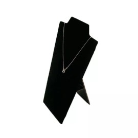 Unbranded Necklace Easel Pad BLACK VELVET Display Holder Stand 8-1/2 Inch Height