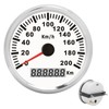 3‑3/8in Speed Gauge GPS 200km/h 12V/24V for Ship Yacht Motorcycle