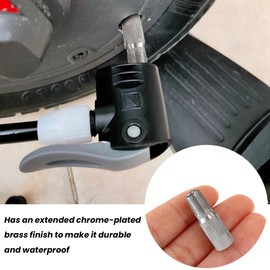 JNNJ Pack of 4 Scooter Valve Extension Adapter, Brass Tyre Valve Extension, Car Tyre Valve Stem, Extension Rod, for RV Tyres, Motorhome (Mesh)