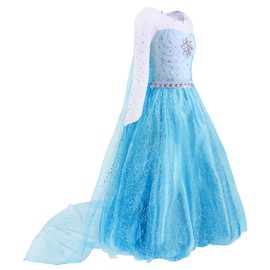 Jurebecia Princess Dress for Girls Birthday Cosplay Party Costume Long Sleeve Christmas Outfit Size 3T for 3-4 Yeas