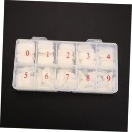 Beavorty 500pieces Artificial Nail Tips Unfinished Nail Decals for DIY Manicure Including Full Half French Style Easy to Apply for Creative