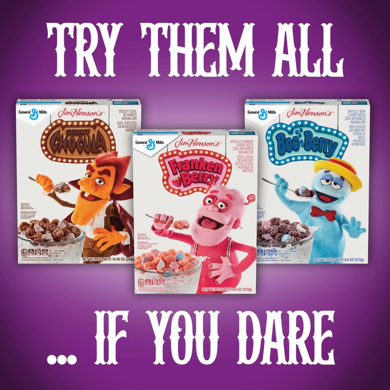 Boo Berry Cereal with Monster Marshmallows, Kids Breakfast Cereal, Halloween