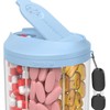 Pill Dispenser with 7 Large Compartments, Anti-Mixing Design, BPA-Free Pill