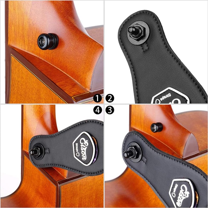 Bestgle Guitar Lock Metal Strap Easy Remove Strap Buckle for