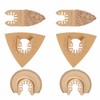 6PCS Hard Alloy Saw Blades Multifunctional Oscillating Saw Blades Tool