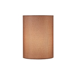 Aspen Creative 31310A Contemporary Drum (Cylinder) Shaped Spider Construction Lamp Shade in Dark Brown, 8" wide (8" x 8" x 11")