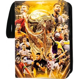 Football Star Trading Card Album 400 Card Capacity 50 Pages with 4 Pockets per Page