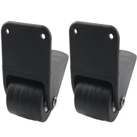 DZS ELEC 2PCS Luggage Wheel Accessories PVC Plastic Replacement Wheels 1.6 inch Diameter Right Angle Casters with Bearing Wheels Suitcase Swivel Wheels for Toolbox Wheel Bearing Repair