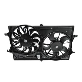 Radiator Dual Cooling Fan Assembly Compatible with 2000-2002 Ford Focus FO3115119 FO3115143