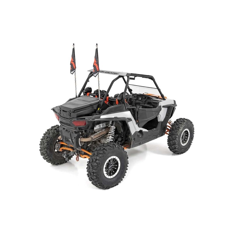 Rough Country LED Whip Light Mounting Brackets for Polaris RZR