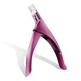 Acrylic False Nail Clipper Stainless Steel Nail Tip Cutter Trimmer Fake Nail Clippers for Nail (purple)