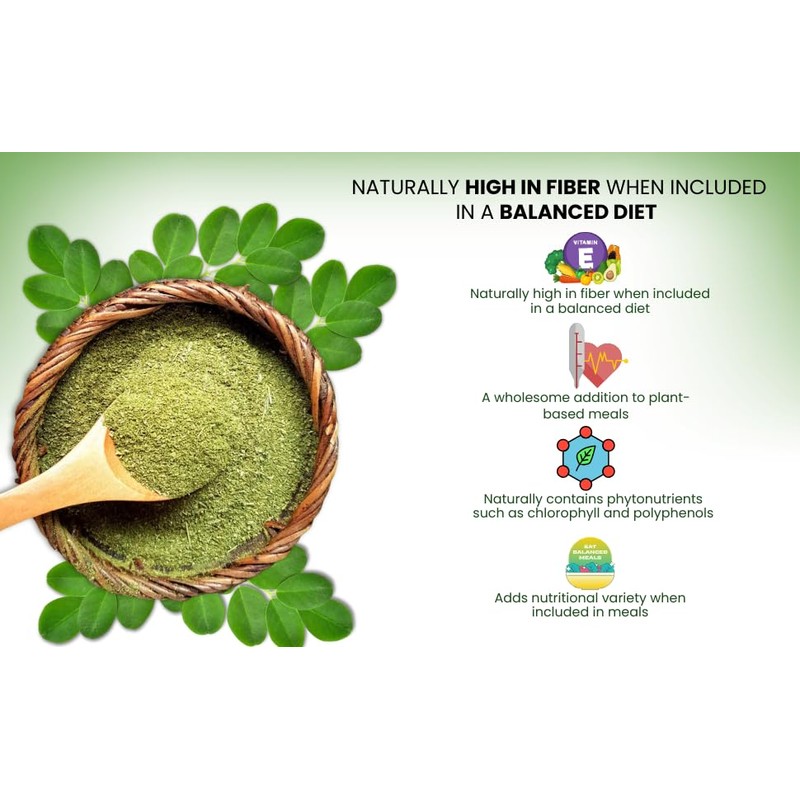 Raslok Moringa Powder | 100% Pure Leaf | No Additives