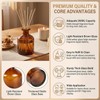 8.4oz Glass Reed Diffuser Bottles, Amber Fragrance Container
