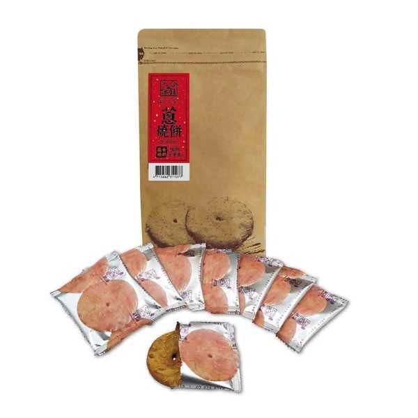 Sunhope Vegetable Food Biscuits - Scallion 8Pcs 宜蘭三合餅舖燒餅蔥燒餅