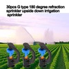 OUKENS Sprinkler Heads, 30-Piece ABS Material G Type 180 Degree