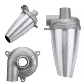 Helthrife (Perfect for DIY dust collector) Also absorbs large garbage! Cyclone Aluminum Dust Collector, Wet & Dry Vacuum Cleaner, Cyclone Unit, Commercial Vacuum Cleaner, Dust Collector, Vacuum Cleaner, Flange, DIY, Commercial Use, Garbage Collection, Heat Resistant Cyclone, Woodworking Separator, Diameter 1.3 inches (32 mm)