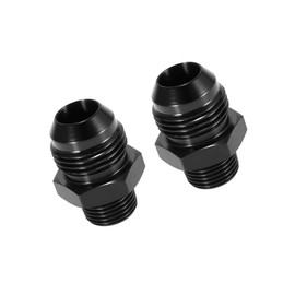 Partuto 2pcs AN10 Male to 3/8" NPT Male Car Flare Reducer Fitting Adapter Replacement