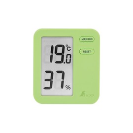 Shinwa Sokutei Digital Thermometer/Hygrometer, Home A, Green, Clear Pack 73049