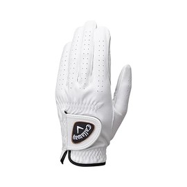 Callaway Gloves HYPER HYBRID LH WHT 26 25 (26 cm, Left Hand Worn [Right Handed]), White, Men's